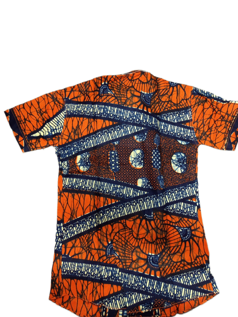 African Wax Print Kids Shirt, African Wax Print Boys Girls Shirt, Children’s Shirt - Image 9