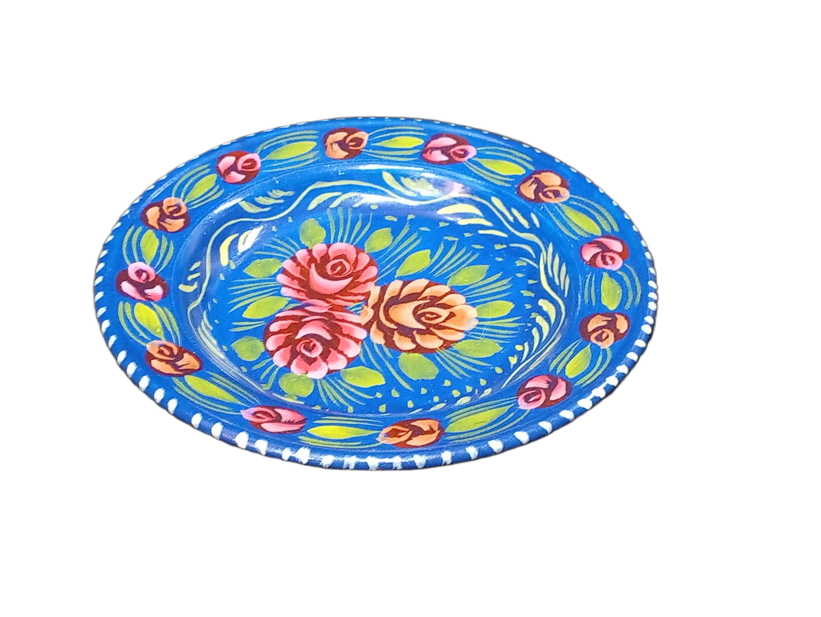 Handcrafted Truck Art Plate – Traditional Pakistani Decorative Plate Size D-7.5 - Image 2