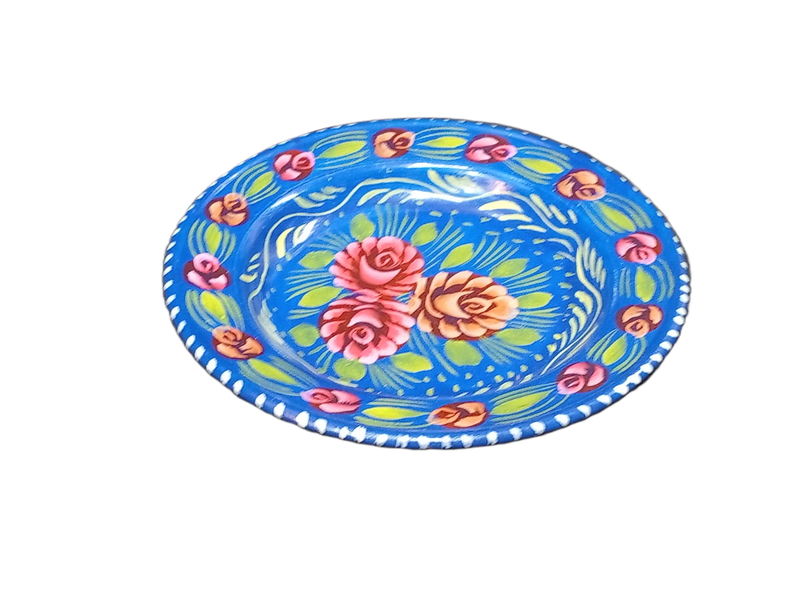 Handcrafted Truck Art Plate – Traditional Pakistani Decorative Plate Size D-7.5 - Image 4