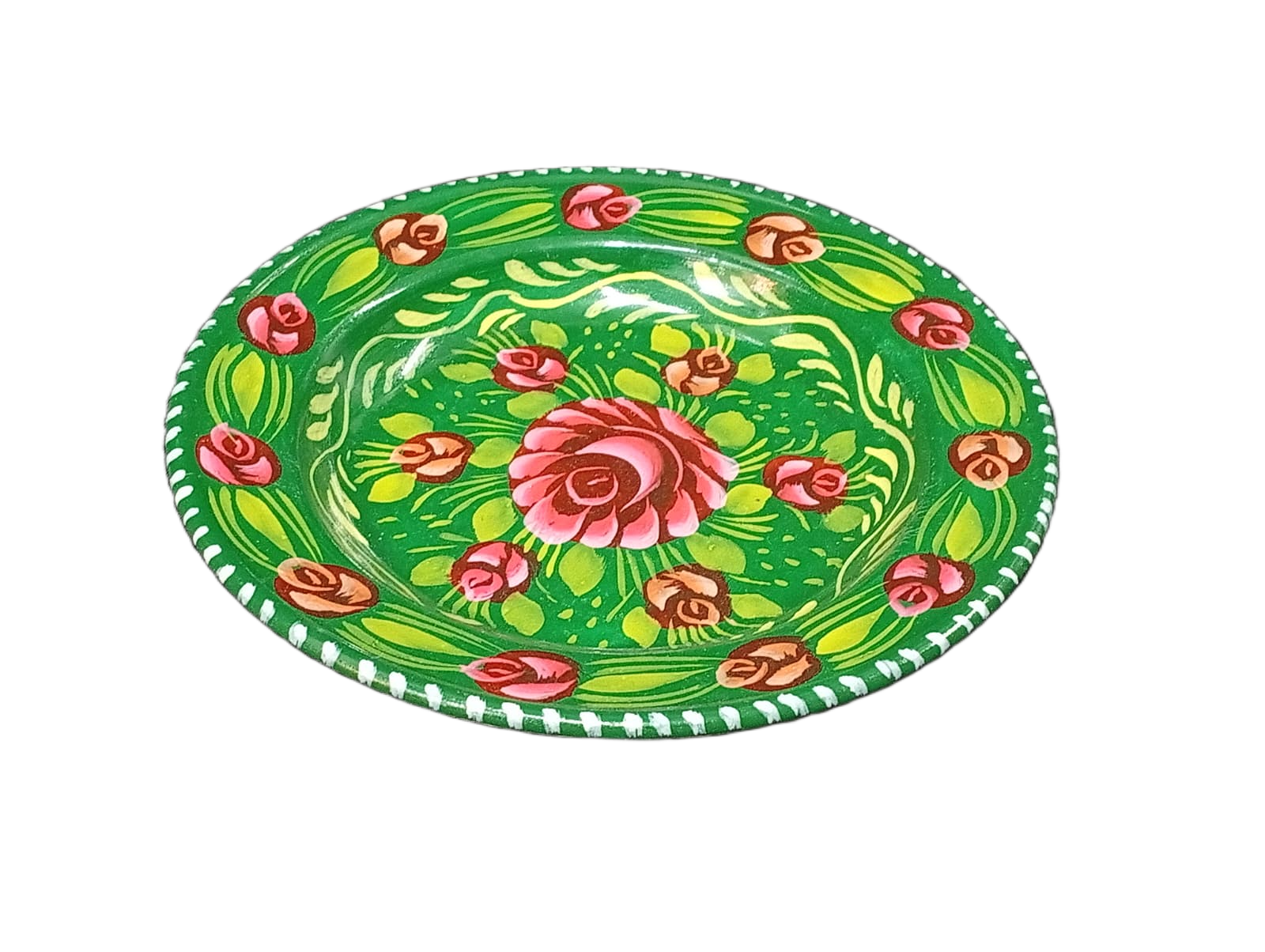 Handcrafted Truck Art Plate – Traditional Pakistani Decorative Plate Size D-7.5 - Image 3