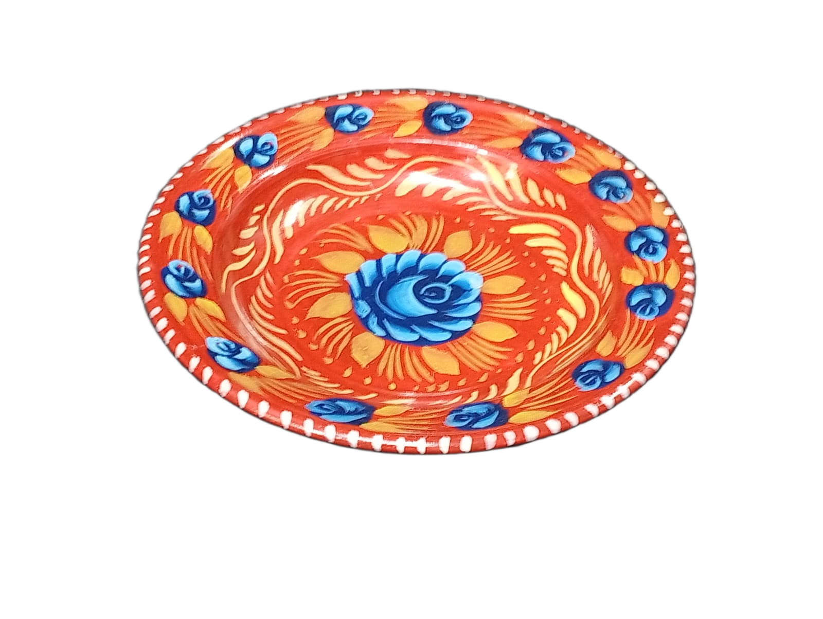Handcrafted Truck Art Plate – Traditional Pakistani Decorative Plate Size D-7.5 - Image 2