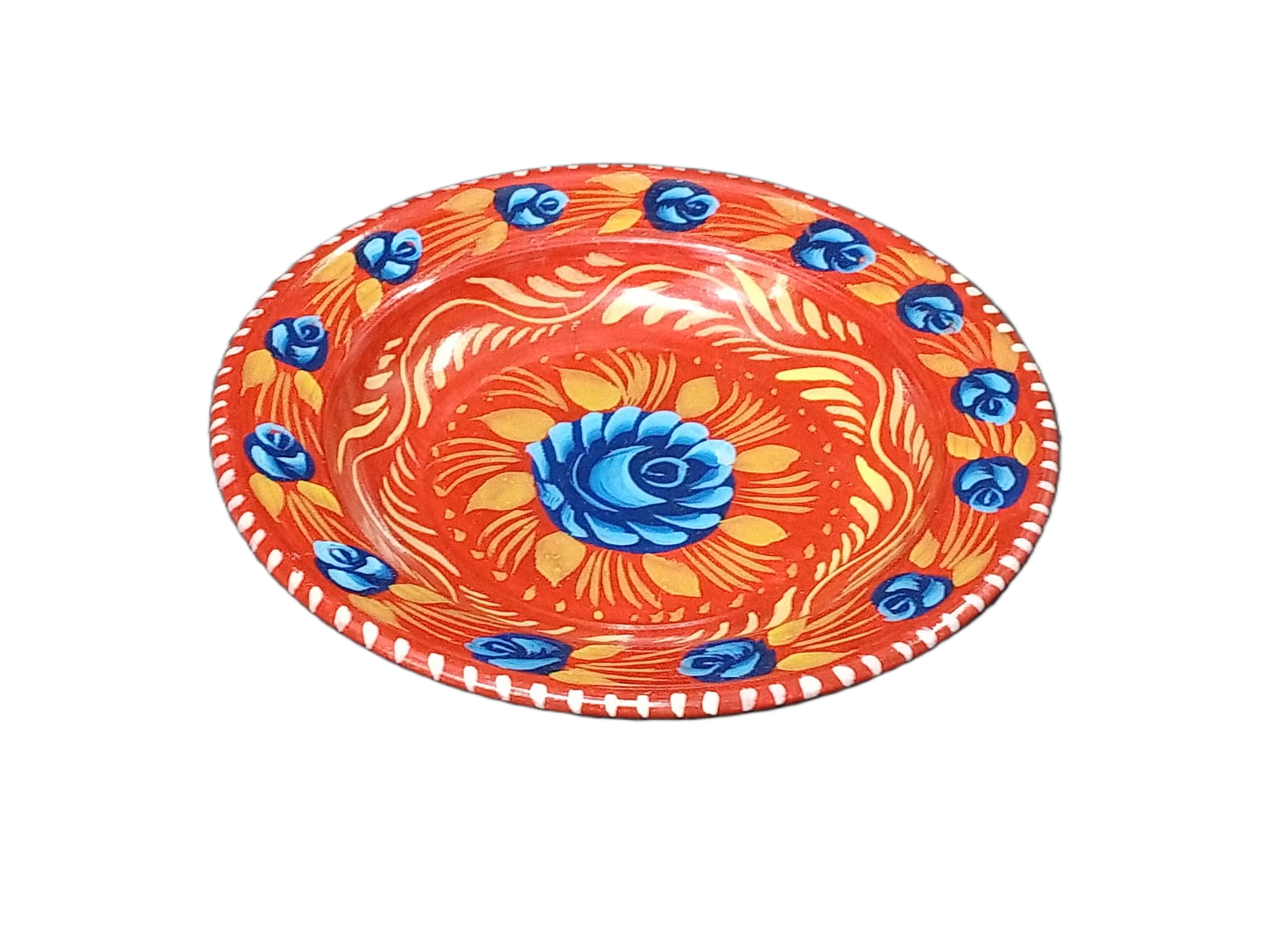 Handcrafted Truck Art Plate – Traditional Pakistani Decorative Plate Size D-7.5 - Image 3