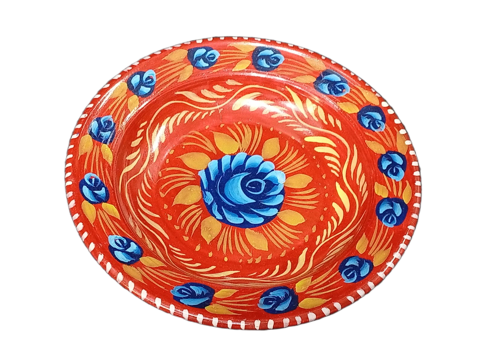 Handcrafted Truck Art Plate – Traditional Pakistani Decorative Plate Size D-7.5 - Image 4