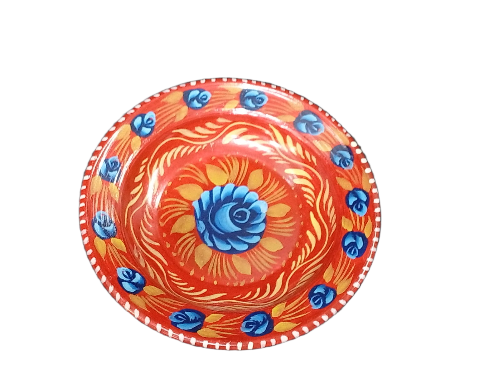 Handcrafted Truck Art Plate – Traditional Pakistani Decorative Plate Size D-7.5 - Image 5